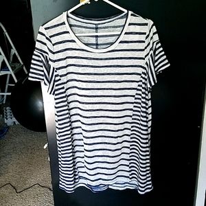 NWOT Striped Paneled Top